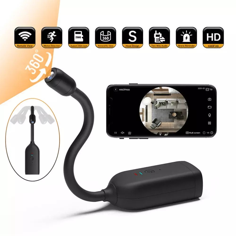 מצלמת wifi מצלמה פנורמית WIFI 1080P HD עם סיבוב 360°